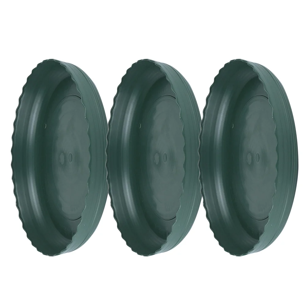 

3Pcs Durable Plastic Plant Pots Tray Non-Slip Cork Base for Succulent Small Flower Pot Base Balcony Garden Plant Protection