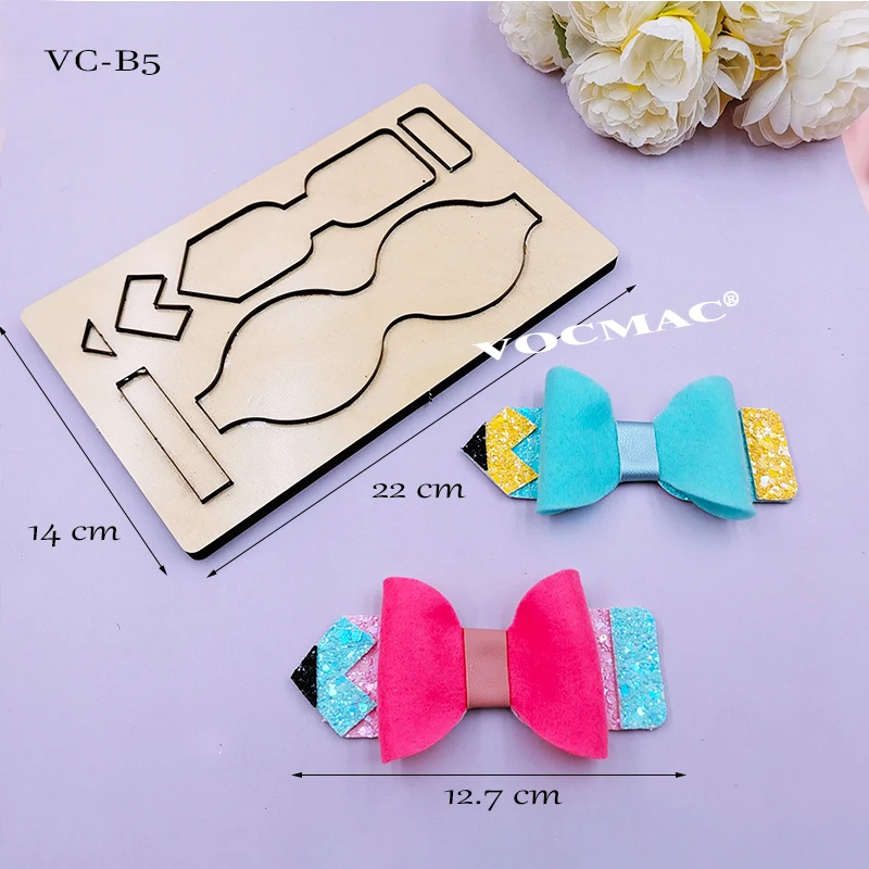 

Bow-VC-B5 Wood Mold Scrapbooks Compatible with Most Die-Cutting Machines