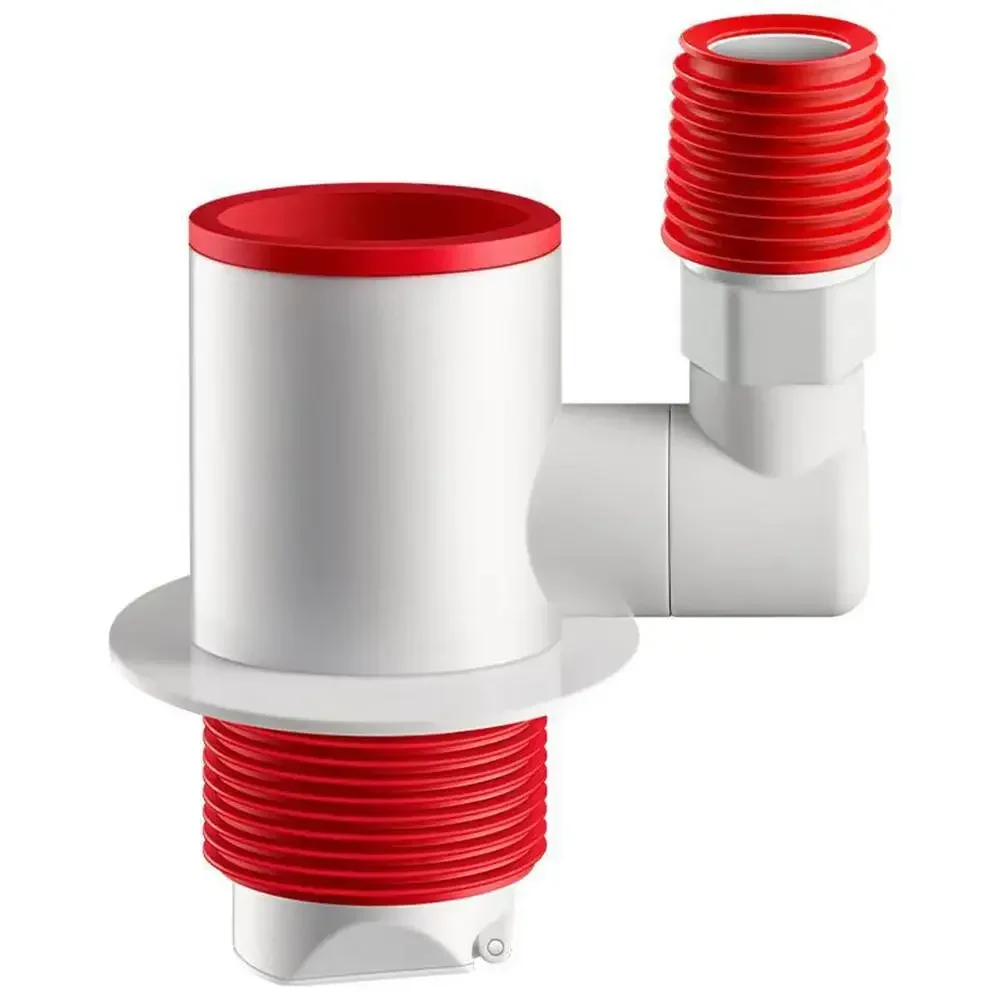 For 360° Rotatable Dual Seal Drainage Connector Three Pass Water Splitter For Washing Machines & Sinks