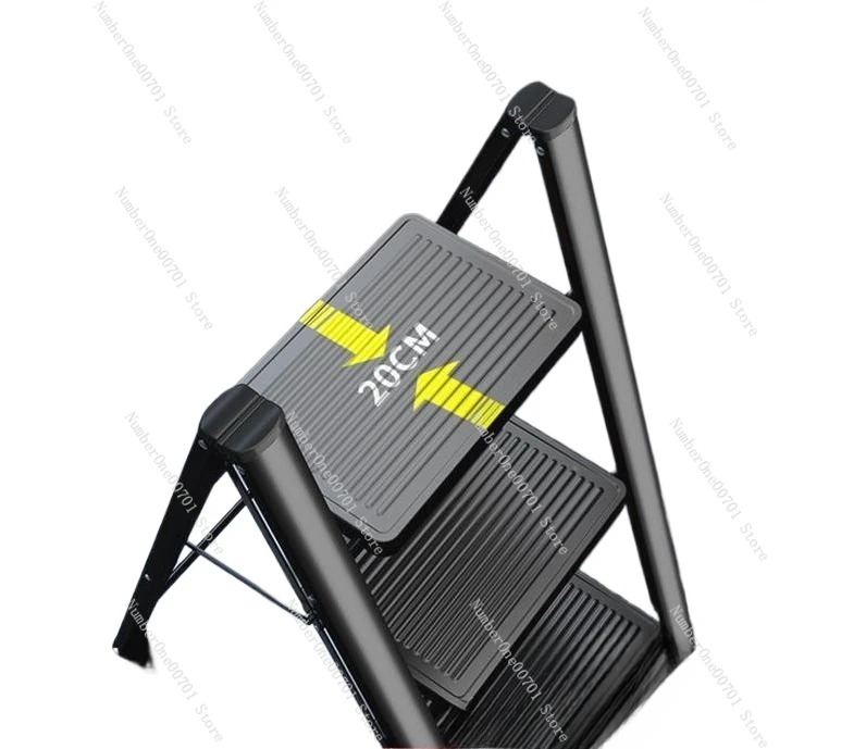 

Household Ladder Indoor Trestle Ladder Multi-Functional Folding Stair Aluminum Alloy Telescopic