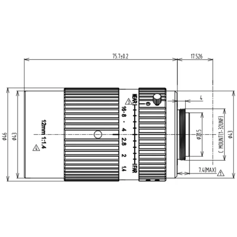 Best Fixed Lens For 1.1inch Wholesale Industrial 8mm Camera Lenses For Machine Vision Camera C Mount 10 Megapixel Lens Set