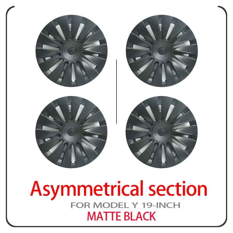 4 Stuks Wieldop 19 Inch Auto Wieldop Voor Tesla Model Y 2018-2023 Naafdop Prestaties Vervanging Voor Tesla model Y 2018-2023