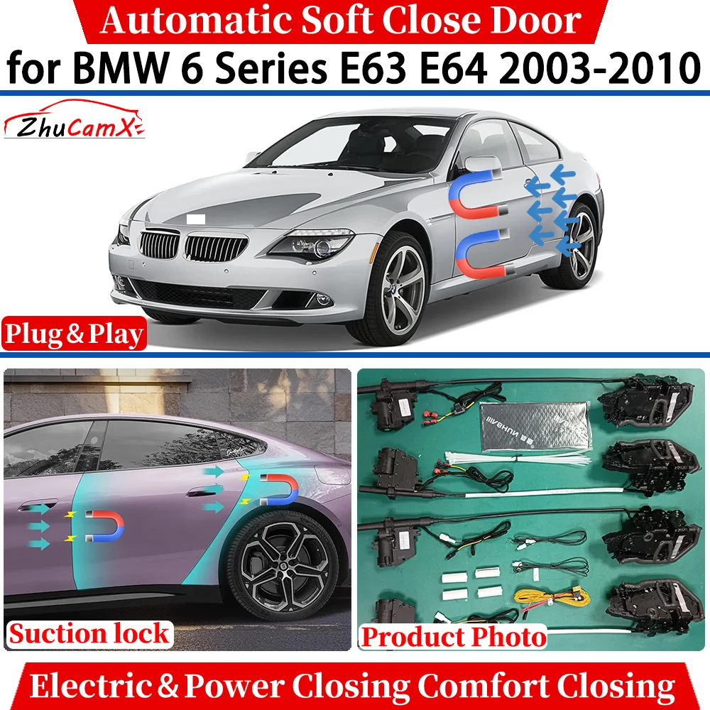 

Автоматический доводчик дверей для BMW 6 серии E63 E64 2003-2010: электрический, комфортный, плавное закрывание, присоска-фиксатор