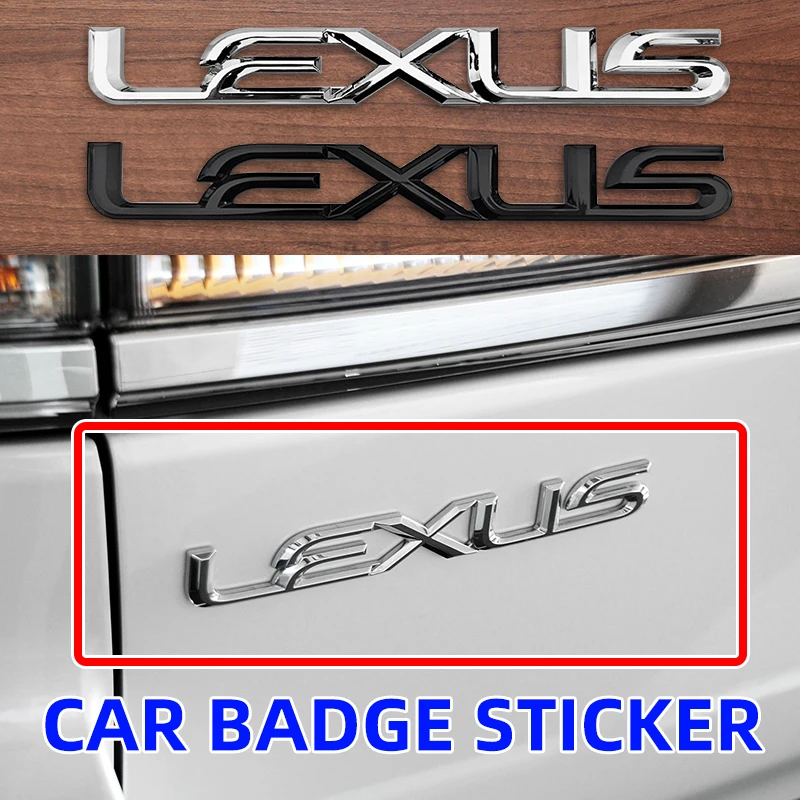 

3D ABS letter logo car stickers rear trunk labels tail mark For Lexus F SPORT ES RX NX LS UX IS CT GS RC HS SC TX LX GX RZ
