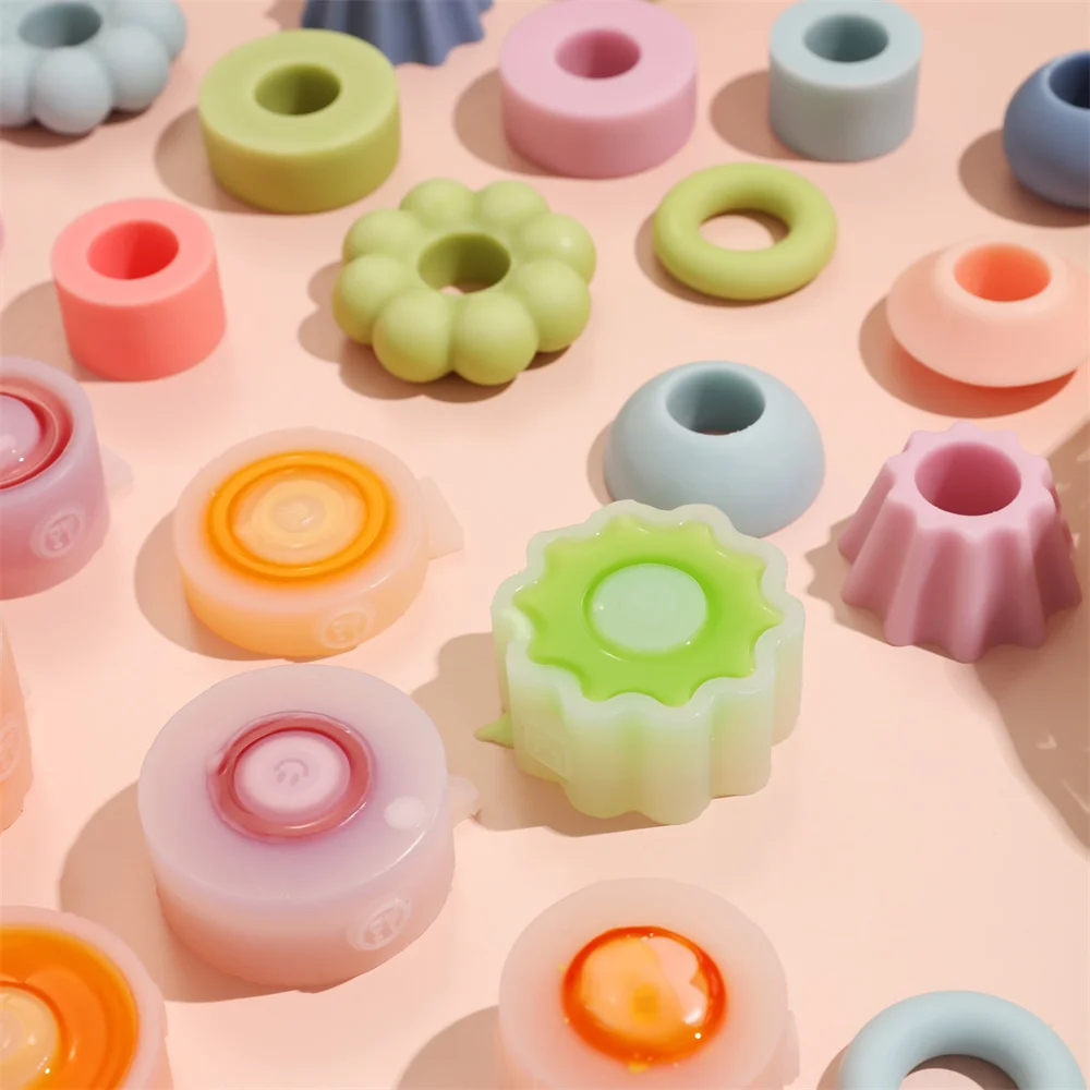 Boowan Nicole Stackable Candle Mold Handmade Silicone Mould for 2.2cm Taper Candles DIY Candle Making Supplies Christmas Gift