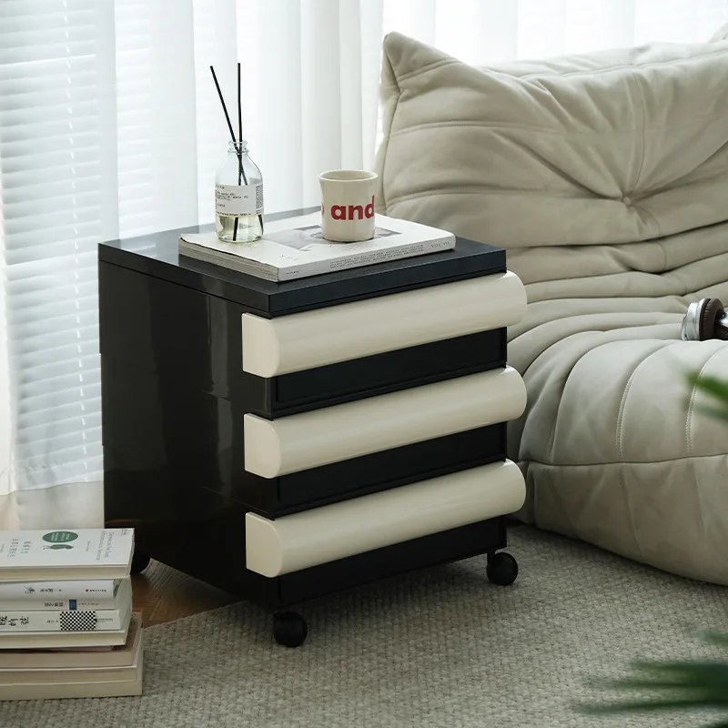 Medieval bedside table removable household bedroom storage cabinet creative simple modern storage