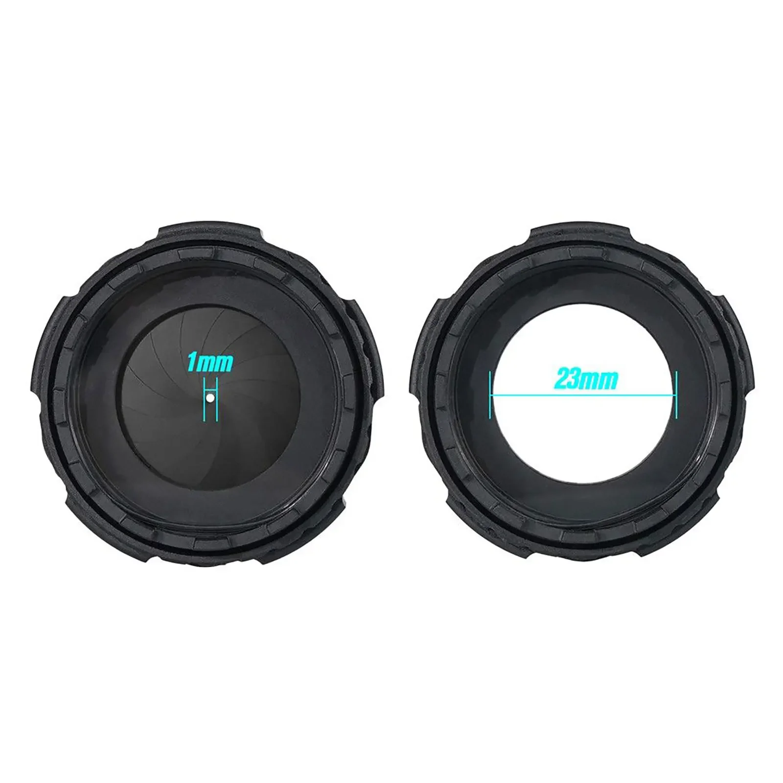 1-23 مللي متر قابل للتعديل القزحية الحجاب الحاجز الألومنيوم معدن حماية غطاء للعدسات غطاء ضوء درع للرؤية الليلية NVG PVS14 1431 ANVIS #4