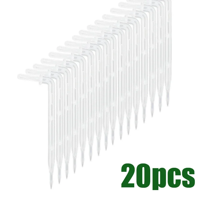 Transparente 1/4'' Biegung Pfeil Tropfer Regulierung Micro Tropf Bewässerung Kit Garten Wasser Anschluss 4/7mm Schlauch Tropfer Gewächshaus
