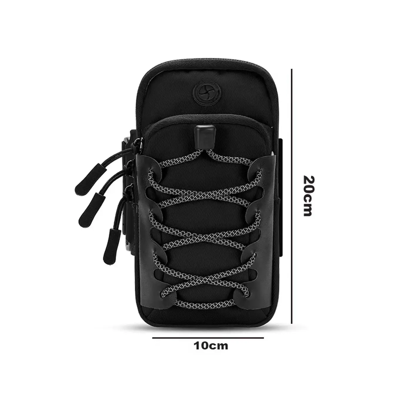 2026 new reflective mobile phone arm bag sports arm cover wrist bag outdoor fitness safety reflective mobile phone bag