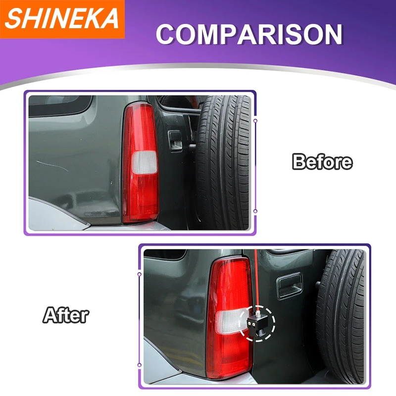 SHINEKA Car Antenna Bracket Stand Mount for Suzuki Jimny 2007-2017 Car Antennas Support Holder Exterior Accessories Black Iron