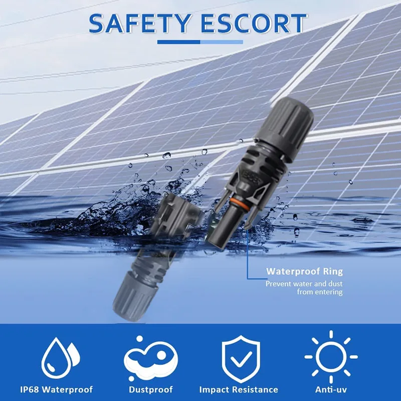 

TUV Approved 500 Pairs 1500V Male Female Solar PV Connector 30A for Solar Plug Flame UV Resistant Fast Send for Solar Cable