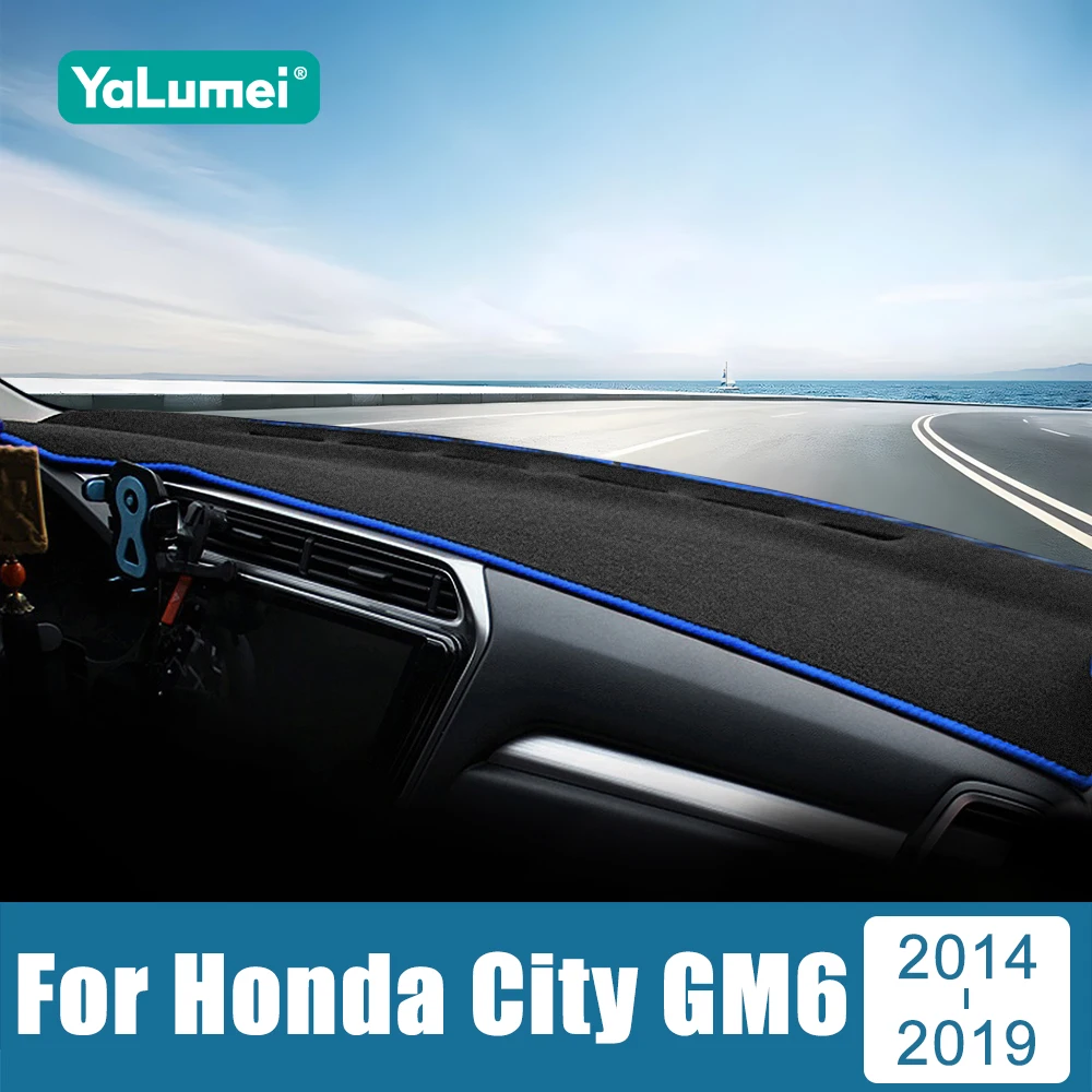 

For Honda City GM6 2014 2015 2016 2017 2018 2019 Car Dashboard Sun Shade Cover Instrument Panel Mat Non-slip Pad Accessories