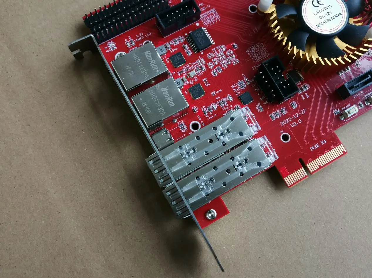 Placa de desarrollo Fpga Kintex7 XC7K325T Placa de desarrollo Pcie 10G fibra óptica FMC LPC