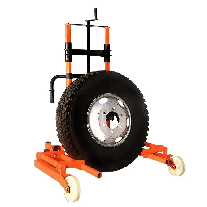 

【specialized】Heavy Mechanical Truck Dual Wheel Tire Carrier Tyre Forklift 600 KG Handler Truck Wheel Dolly