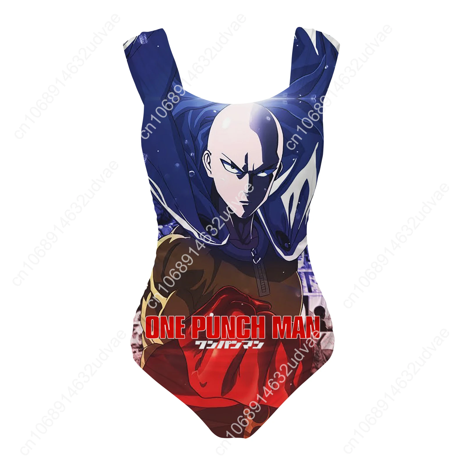 

One Punch Man Swimsuit Wide Strap Women Bathing Suits Personalized Swimwear Pool Party Sexy Bikini Customize Beachwear