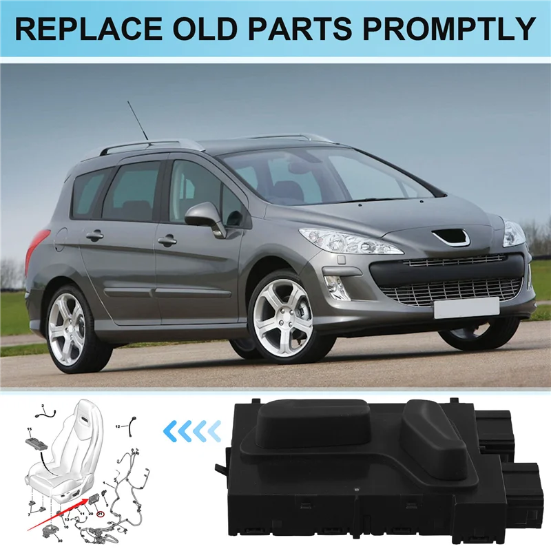 

ABQB-кнопка регулировки высоты автомобильного сиденья для 308CC 308SW Citroen C4 Picasso II электрический переключатель сиденья