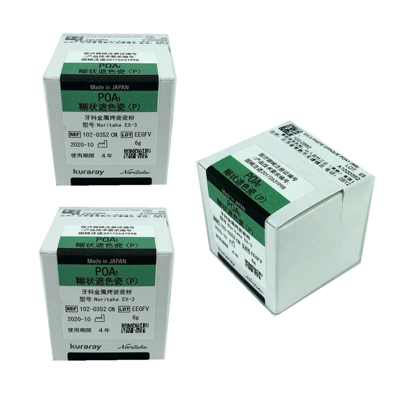 Dental Laboratory Material 6g Noritake EX-3 Paste Opaque Super Body Metal Porcelain Powder POA1 - POD4