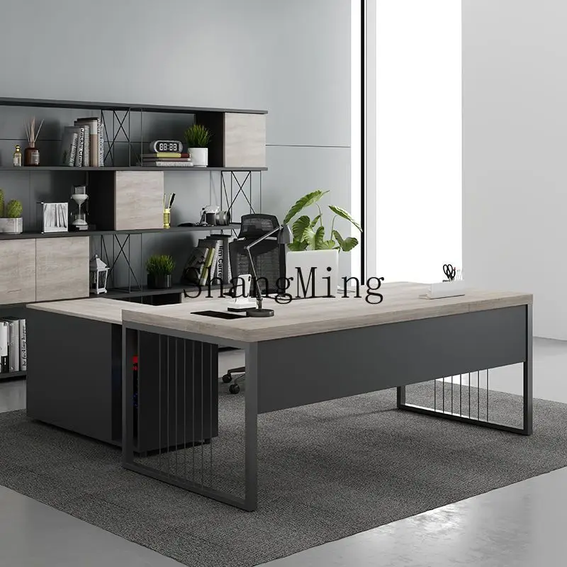 

SM senior desk simple modern supervisor manager office single computer desk boss office desk and chair combination