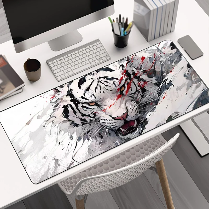 Legal monstros chinês japonês dragão tigre mouse pad gaming mousepad xxl teclado antiderrapante escritório tapete portátil ratos almofada