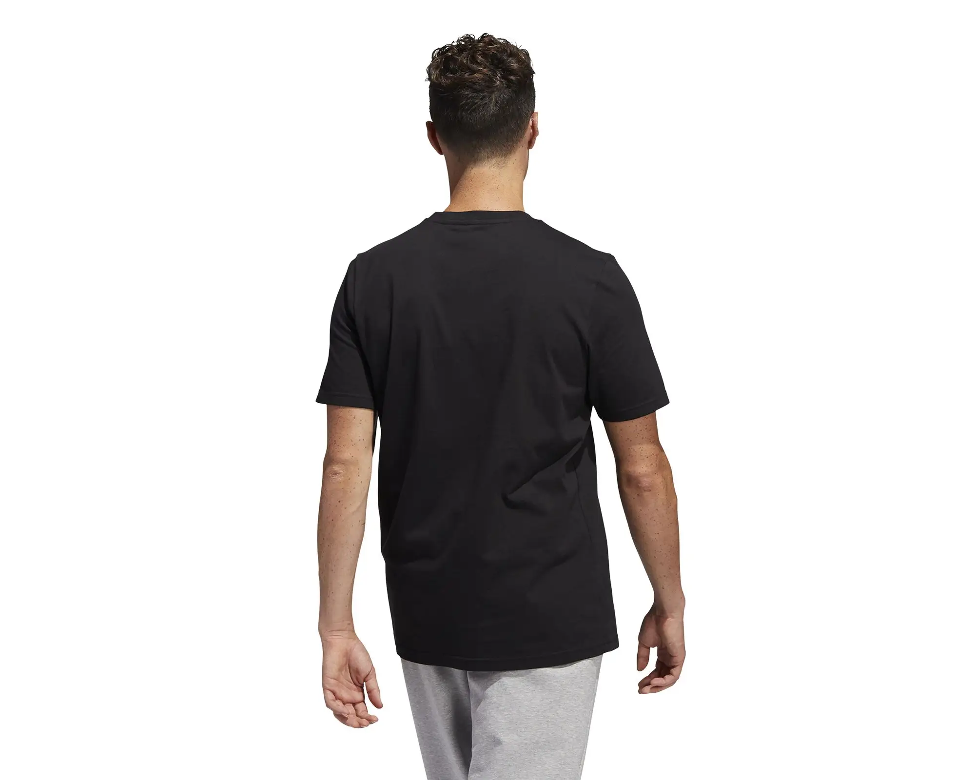 Adidas-Camiseta de uso diario Original para hombre, Color negro, deportiva, diario, M, Foil Bos G