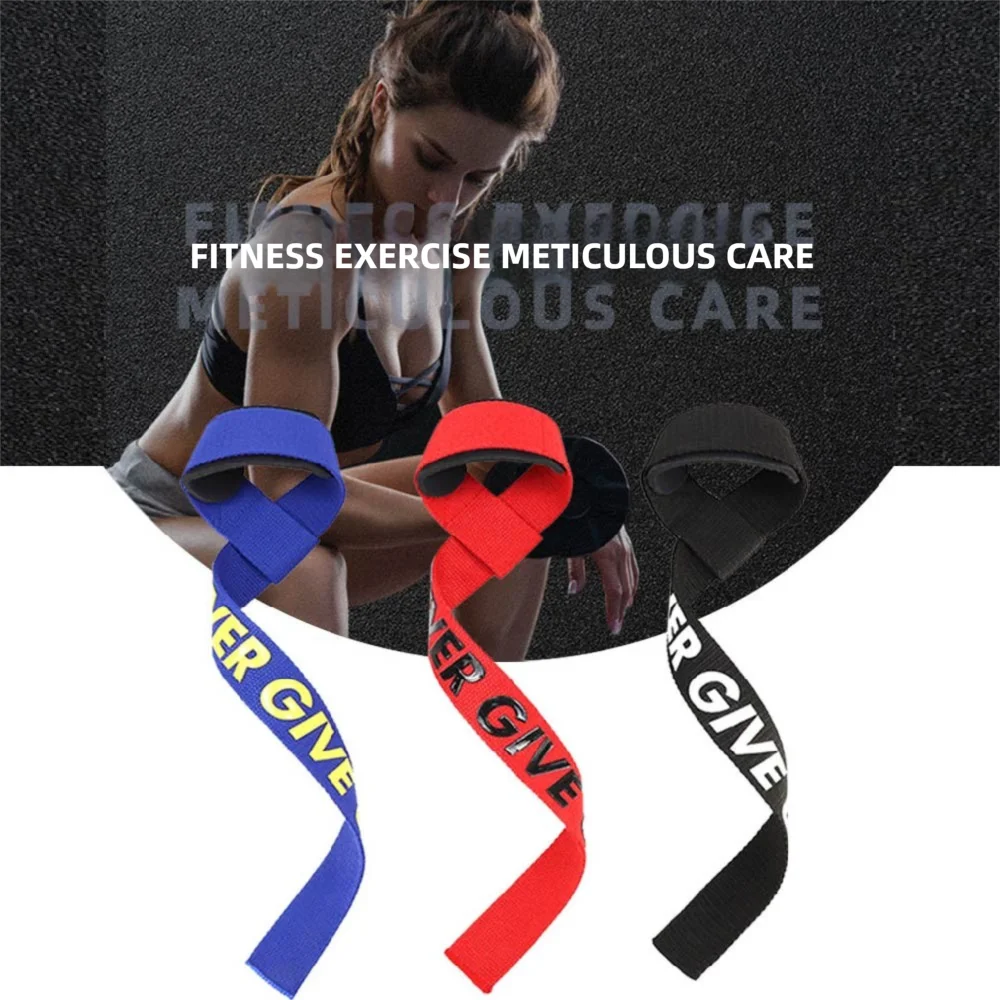

1 Pair Weight Lifting Wrist Straps Anti-slip Hand Wraps Wrist Support Gym Lifting Straps Fitness Weight Lifting Training