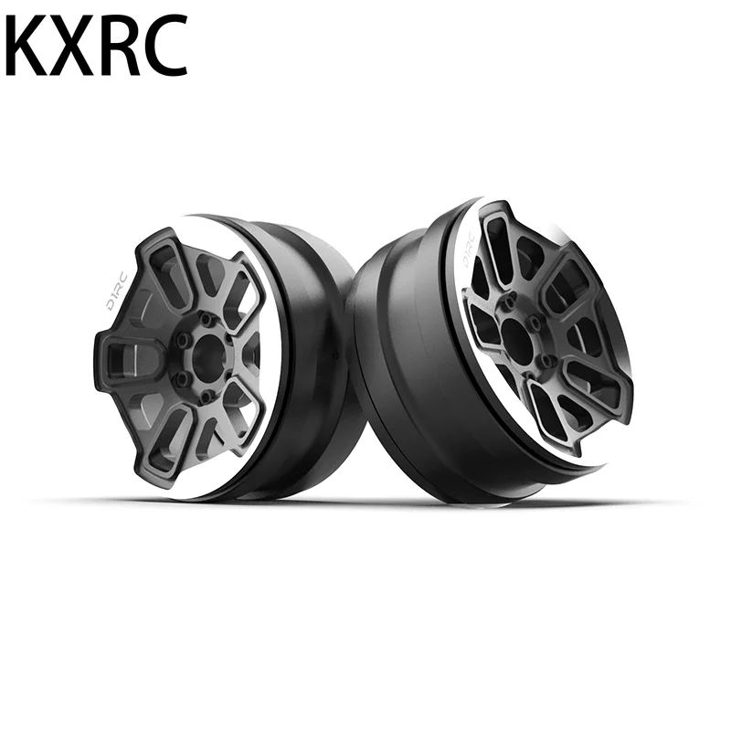 

2Pcs CNC Aluminum Alloy 2.2In Beadlock Wheel Rim for 1/10 RC Crawler Car Axial SCX10 90046 AXI03007 Traxxas TRX4 RC4WD D90 TRX6