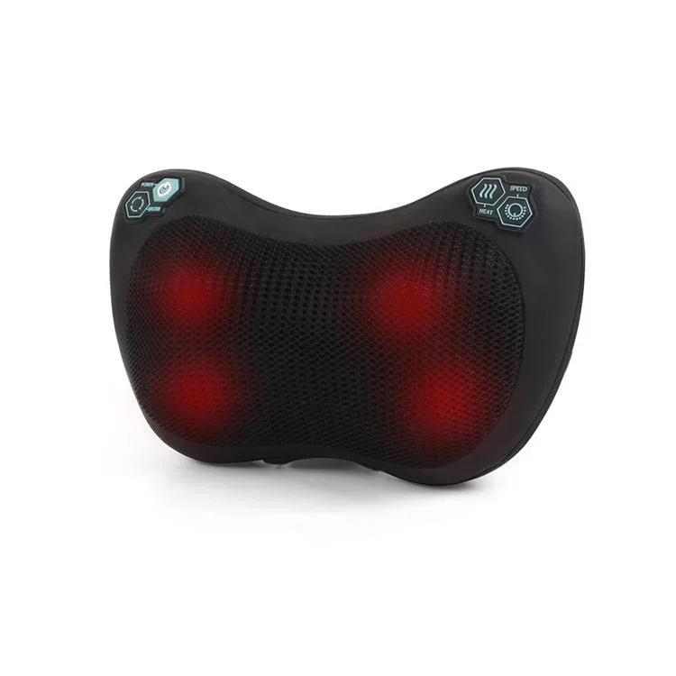 Phenitech New design battery operated shiatsu massage pillow with heating neck and shoulder massager for car and home