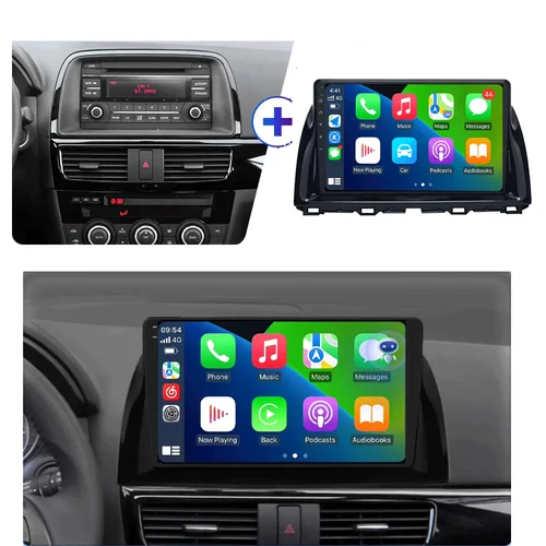 Imagen 2 del producto Reproductor de vídeo Android 15 Radio de coche 2 DIN para Mazda CX5 CX-5 CX 5 2012 2013 2014 2015 WIFI + 4G unidad principal GPS Carplay Auto DSP