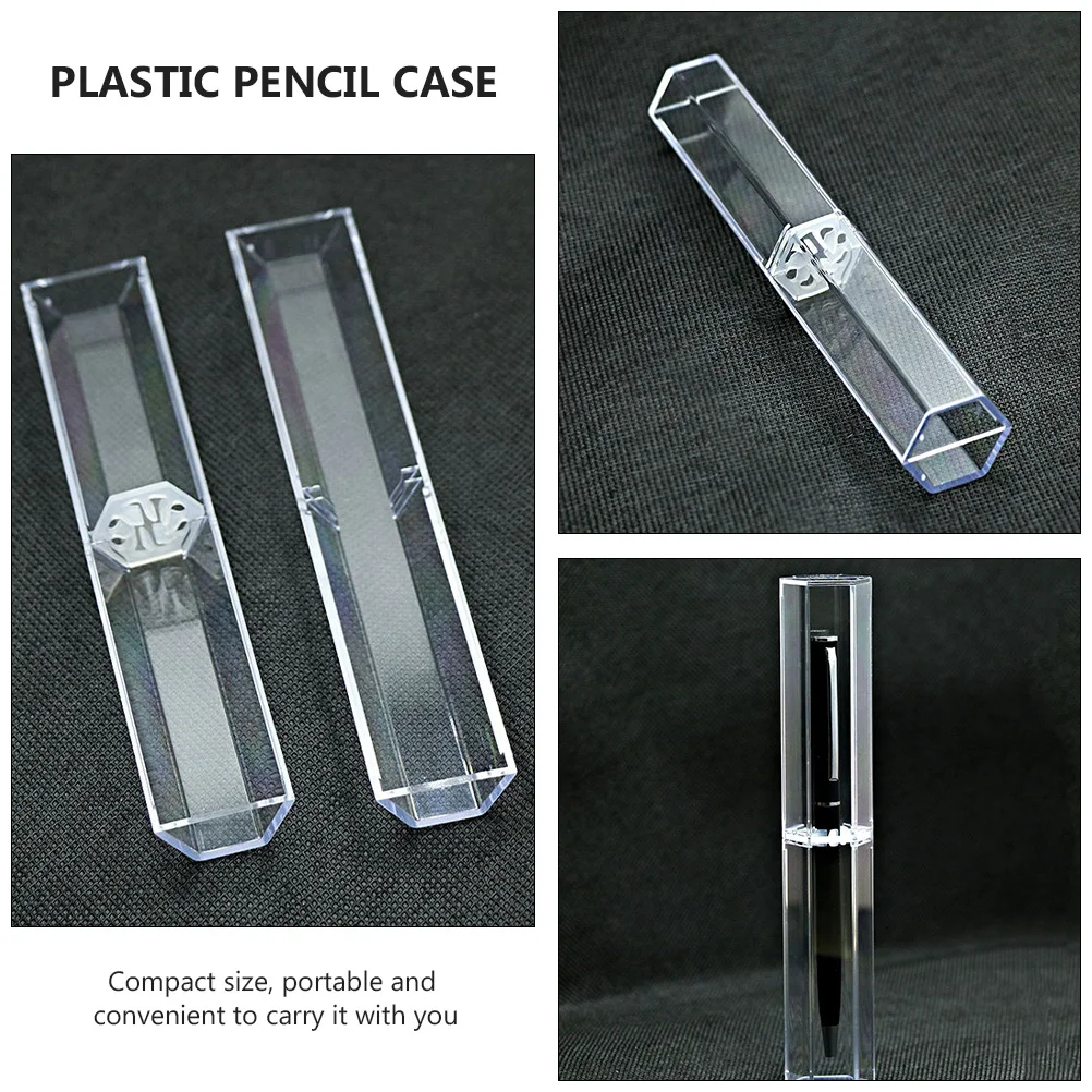 

6 Pcs Accessories Plastic Pen Box Student Pencil Case Multi-functional Stationery