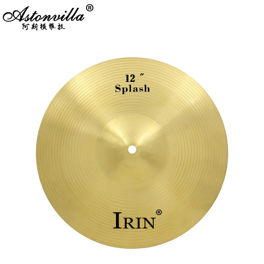 IRIN 12 Inch Cymbal Gong 1 Pcs Grade A Brass Splash Percussion Instruments Parts Accessories Crash Hi-Hat Drum Cymbals Kit