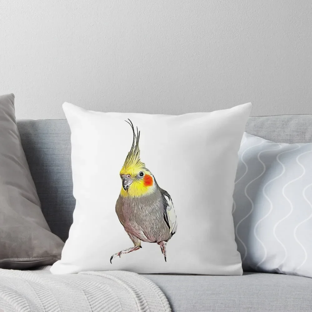 Cockatiel Cute Weiro Bird Throw Pillow Sofa Cover Christmas Pillow Custom Cushion Photo pillow