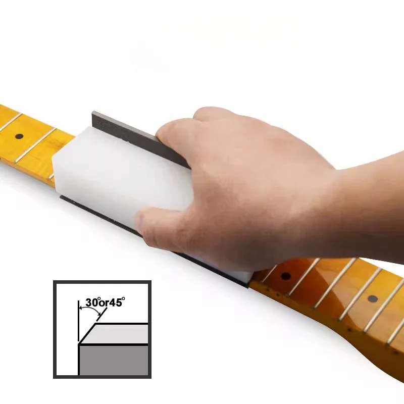 Fingerboard fret grinding file electric guitar bass folk edge chamfer repair two-in-one double-sided instrument tool
