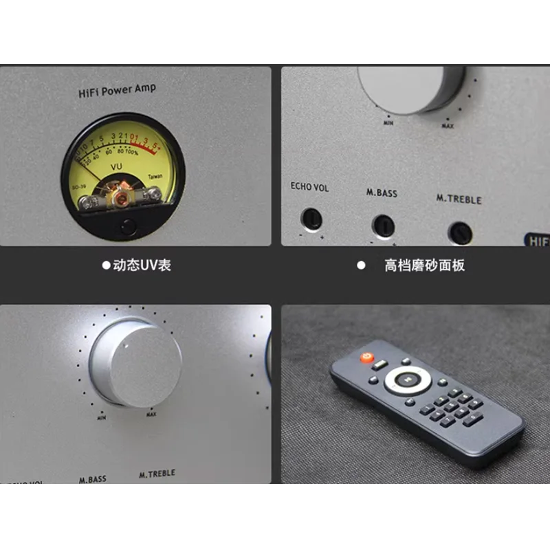 AIYIMA SMSL Hifi Power Amplifier 300W 2.0 USB Bluetooth Remote Control Home KTV Amplifier Lossless Decoding Amp Audio