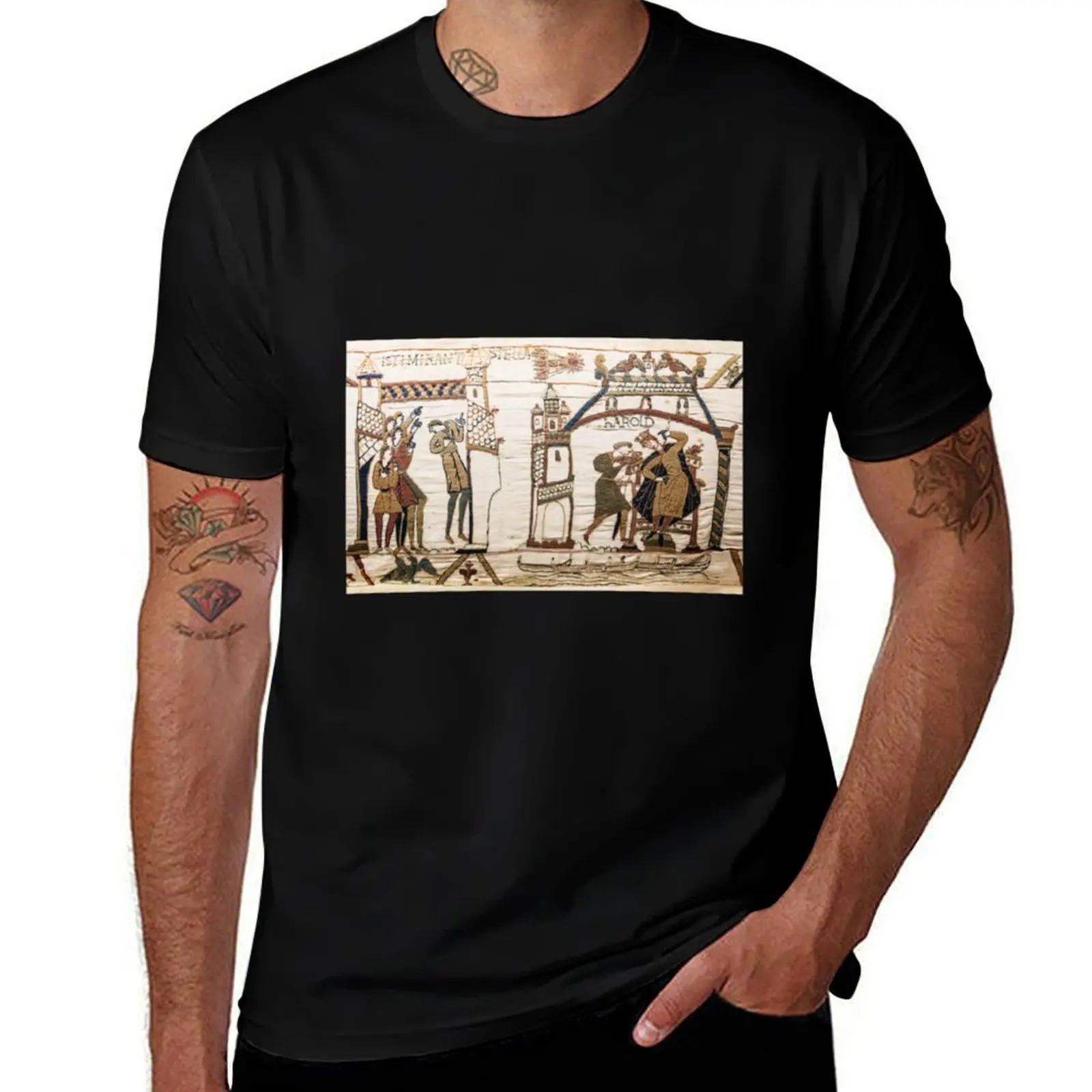 

Tapestry, plain man Halley_s shirt shirts t man 1066, Astronomy graphic Bayeux t for of T-Shirt T-Shirt Comet