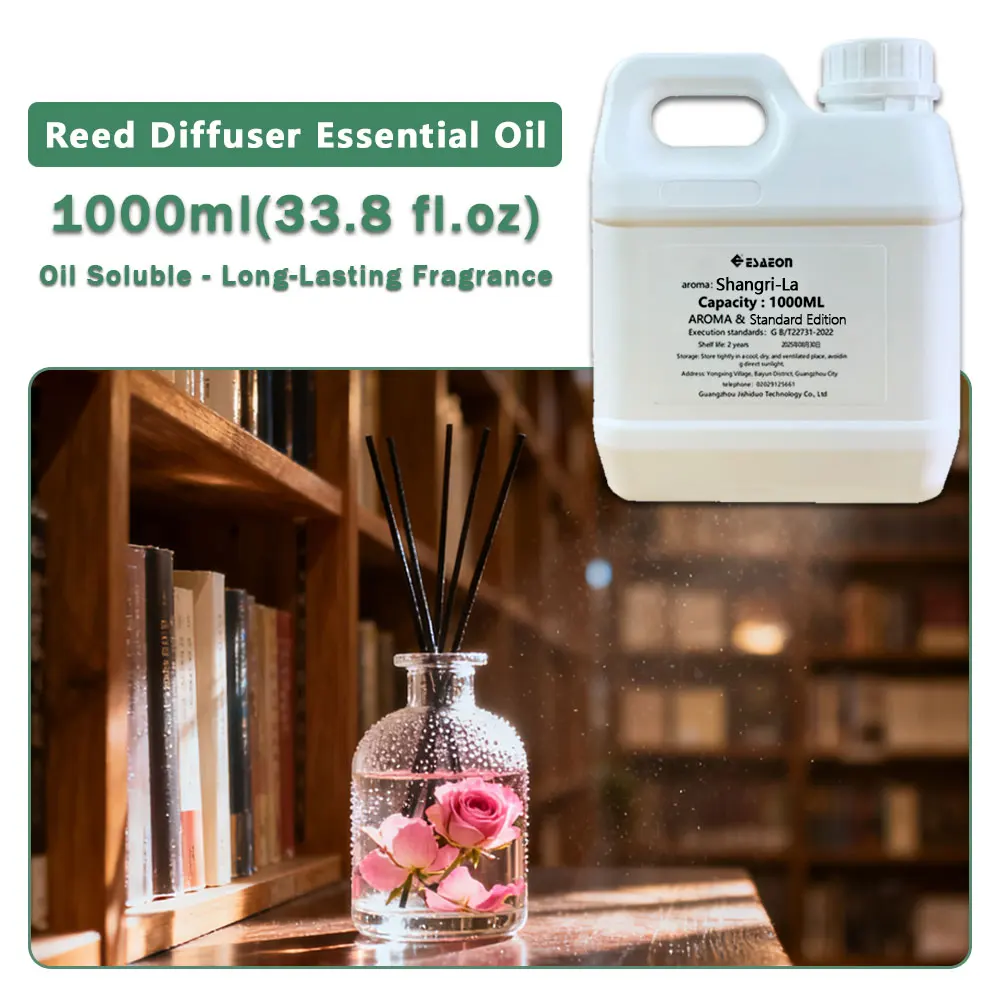 ESAEON Diffuser Supplement Liquid Essential Oils - For Reed Diffusers & Flameless Aromatherapy, Shangri-La - 1000ML (33.8 fl.oz)