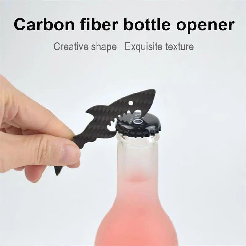 Carbon Fiber Wine Bottle Opener Best Gift For Men Outdoor Campaign Bar Restaurant Shark And AK47 Gun Shape