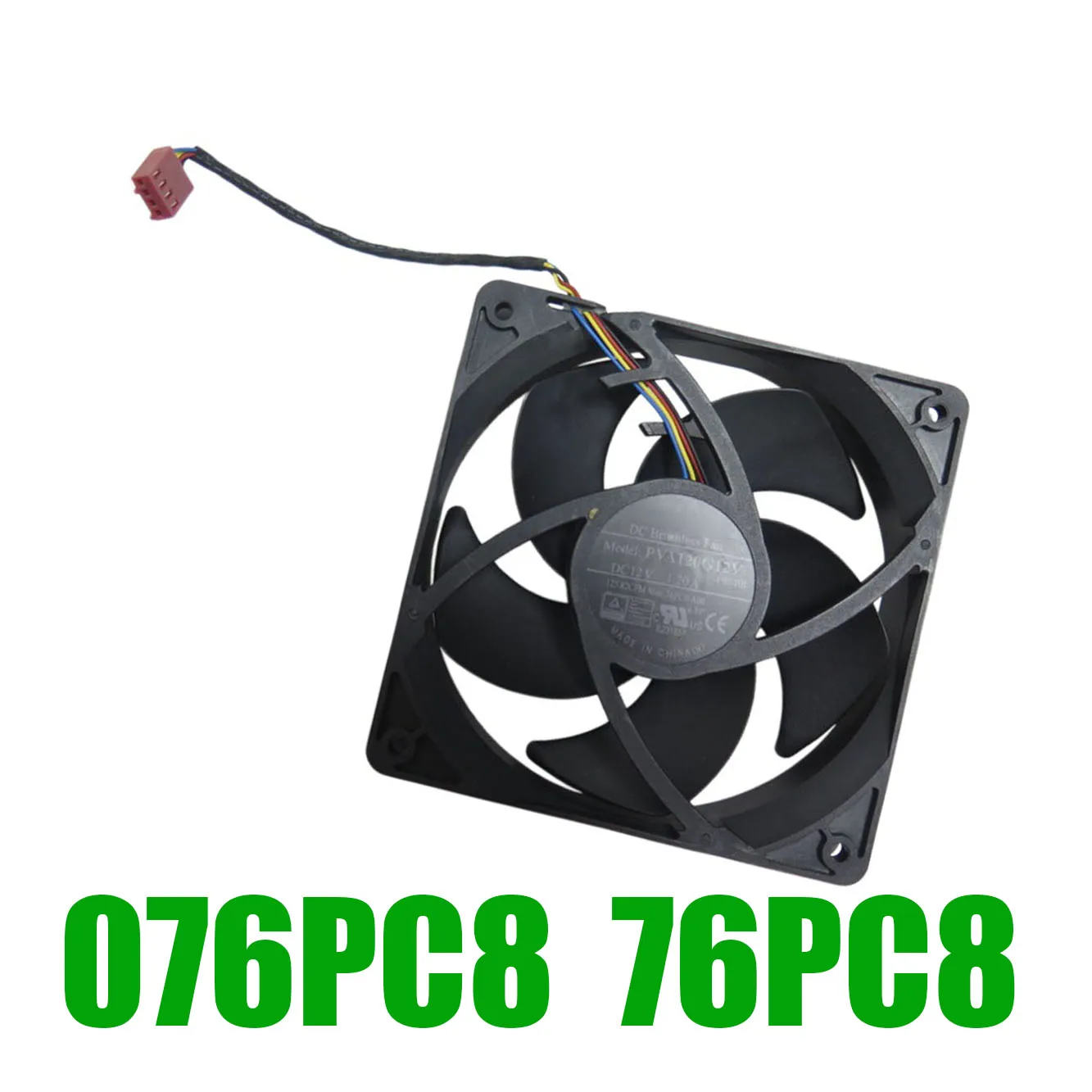 076PC8 76PC8 For DELL For XPS 8940 8950 8960 For Precision 3660 3680 Tower For Alienware Aurora R13 R14 R15 PVA120G12V-P05 Fan