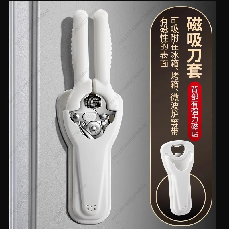 Magnetic Kitchen Scissors Powerful Chicken Bone Scissors Multifunctional Food Scissors for Cutting Bones