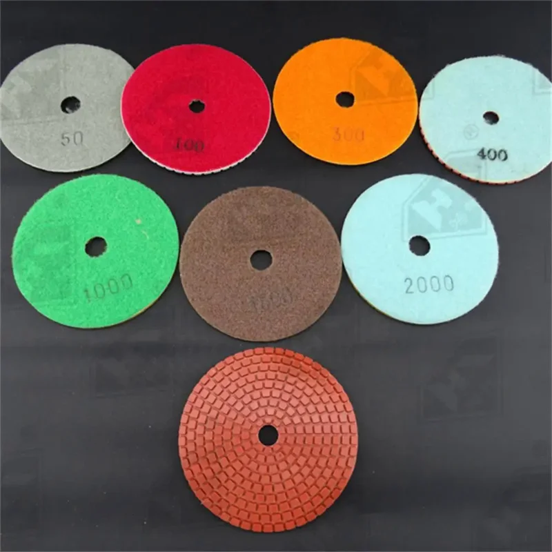 Granite Marble Polishing Tools Wet Diamond Polishing Pad 100MM 50#-3000#