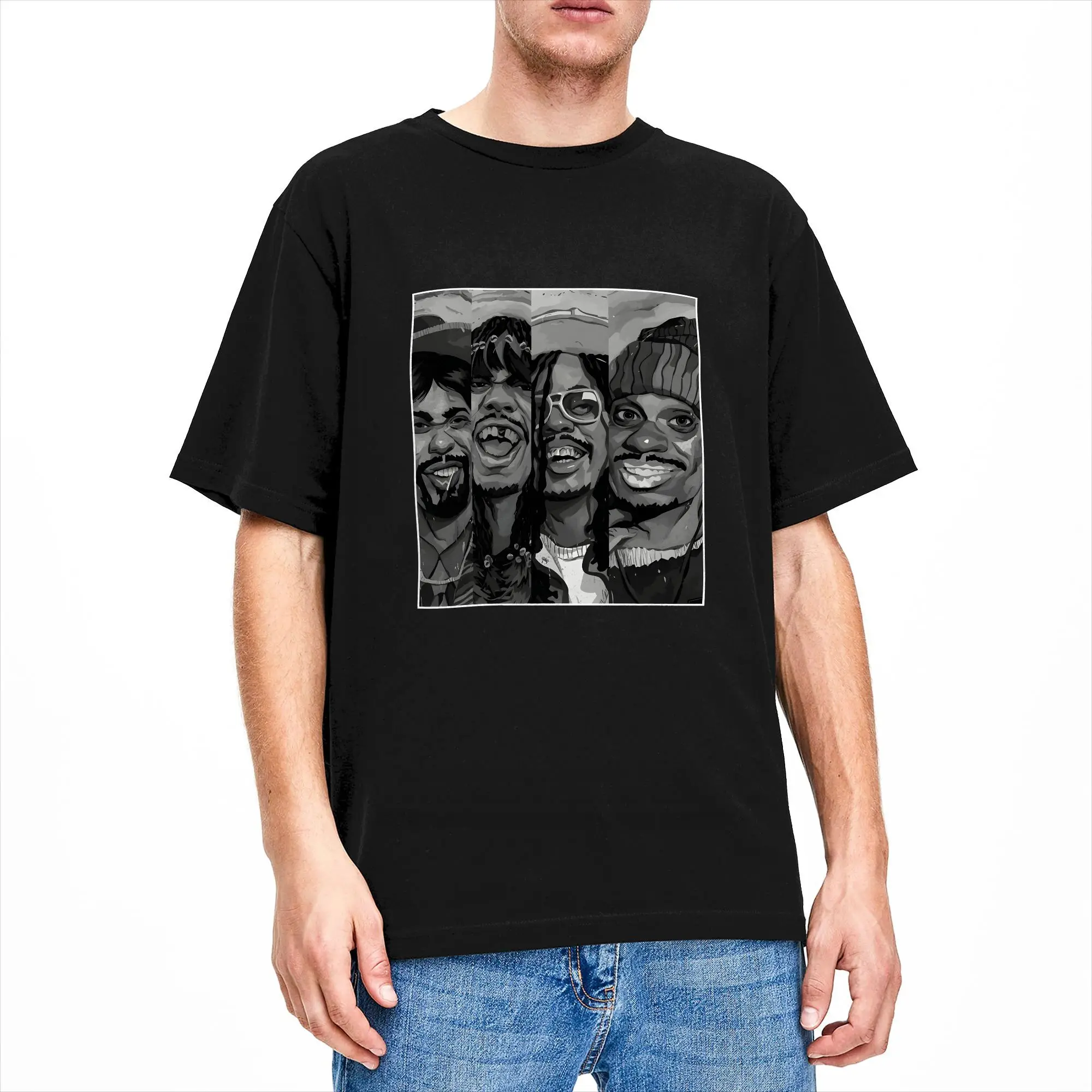 Man T Shirt Dave Chappelle Transform T Shirts Harajuku  Summer Tee Shirt Y2K Retro Cotton Tops Plus Size 6XL