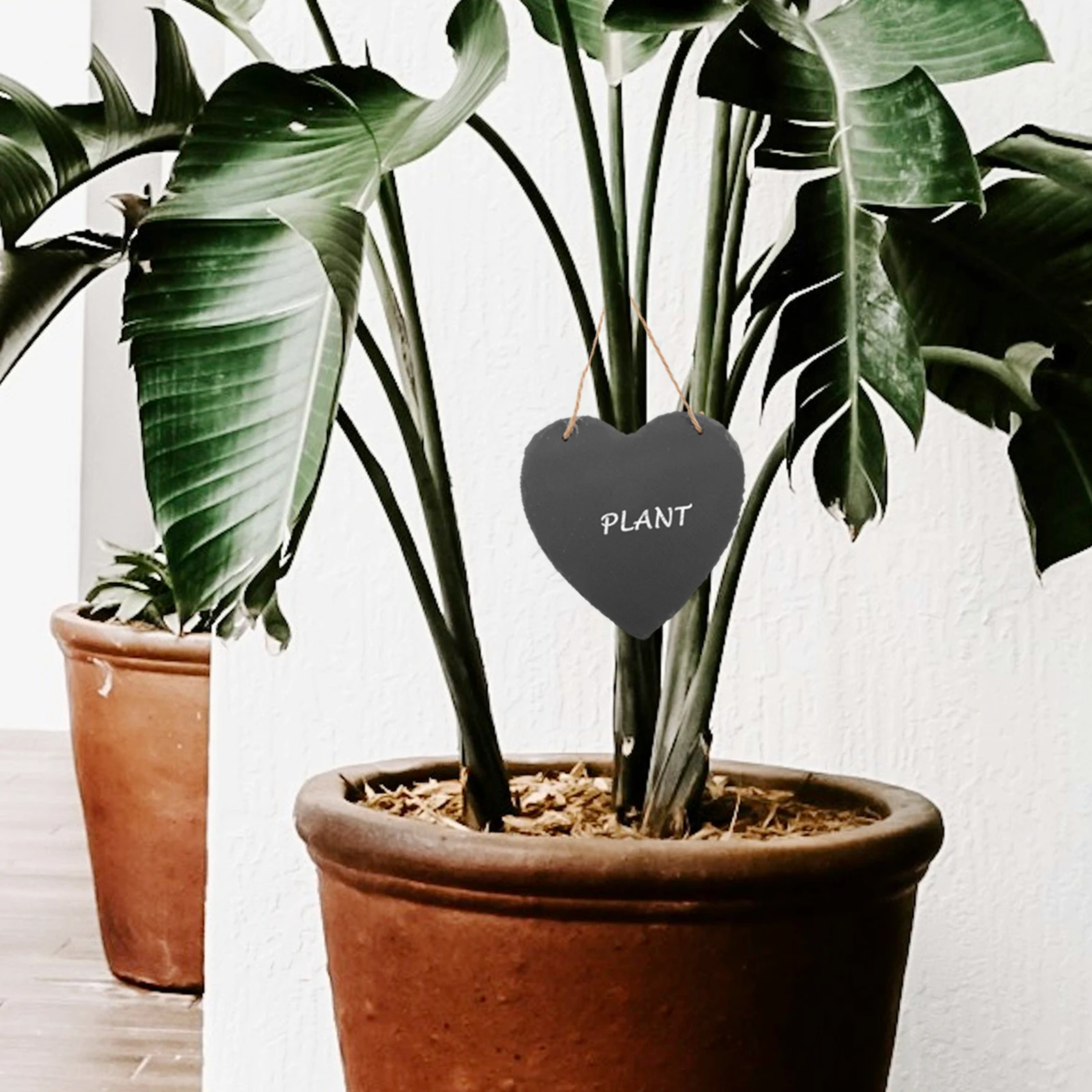 

Labels Heart Shaped 15cm*15cm Double Hole Natural Plant Tags Garden Stone Markers Hanging Decorations Vegetable Row