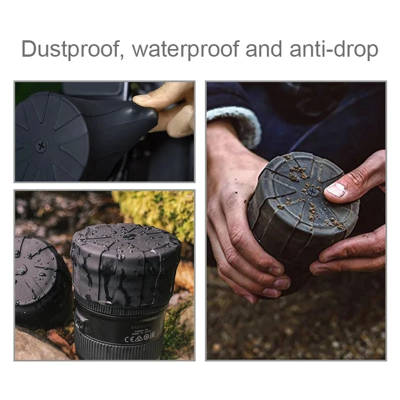 Camera Lens Cover Soft Silicone Protective Cap Parts Accessories For Canon Nikon Sony Olympus Fuji Lumix Pentax SLR DSLR Cameras