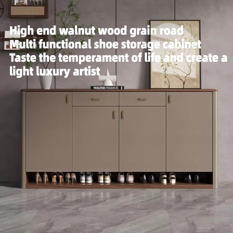 

Тумба для обуви из итальянской седельной кожи, домашняя полка для обуви, стеллаж для прихожей, вместительный шкаф для хранения, мебель для дома