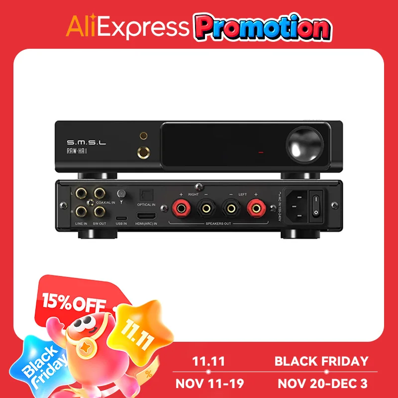 SMSL RAW-HA1-パワーアンプ,mqa MQA-CD xu316,32ビット,768KHz,dsd256,bt5.1,ldac,aptx,hd,sbc,aacをサポート