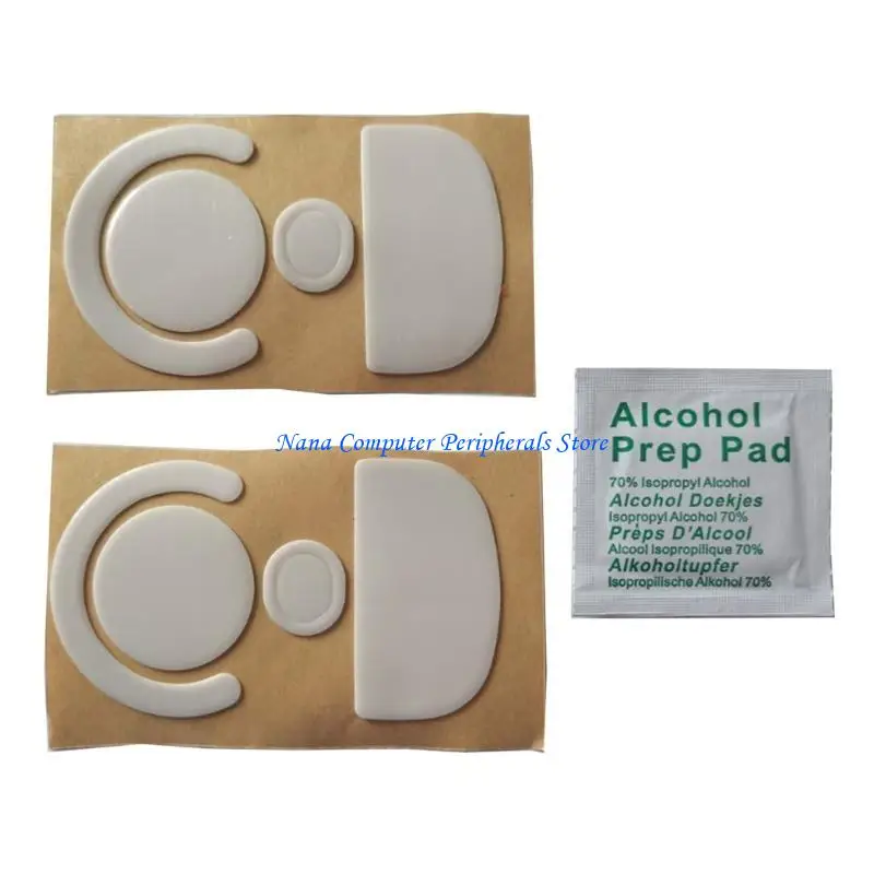 F68C, 2 juegos, alfombrilla para patines ratón 0,6mm, pegatina para los pies del ratón para G X, alfombrillas ratón