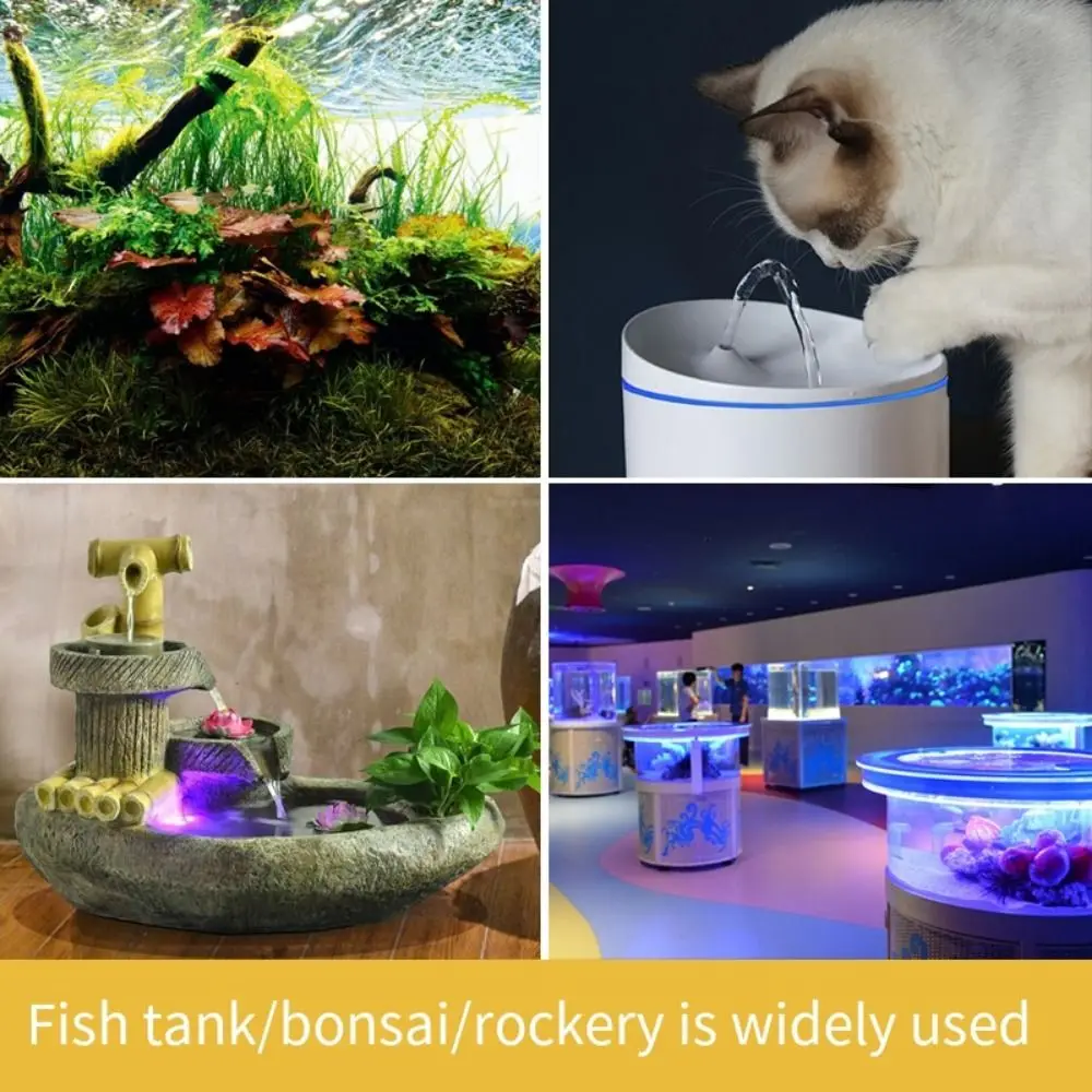 

Ultra-quiet Pet Water Dispenser Pump LED Light 5V Mini Submersible Pump Shock-proof Detachable Water Fountain Pump Replacement