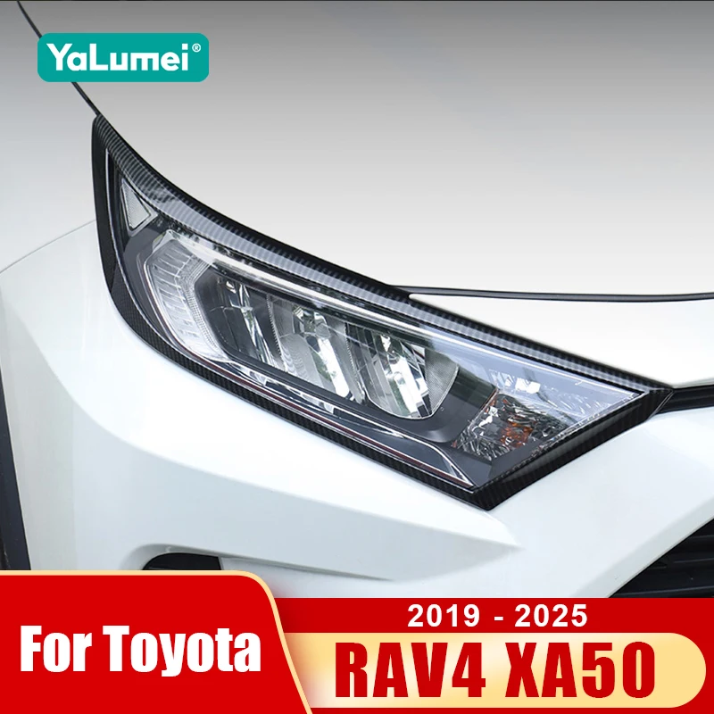 Für Toyota RAV4 XA50 2019 2020 2021 2022 2023 2024 2025 RAV 4 Hybrid Auto Frontscheinwerfer Augenbrauenblenden Zierleisten Zubehör