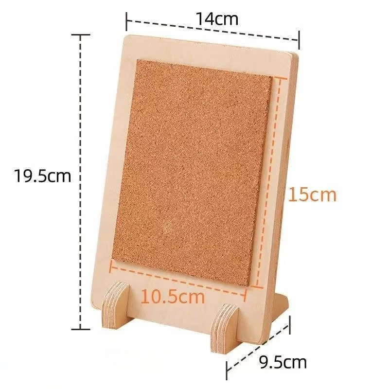 Rustic Wooden Tabletop Display Stand, Multi-Purpose Holder for Playing Cards, Kids Artworks, Dessert Menus & Street Vendor Stall