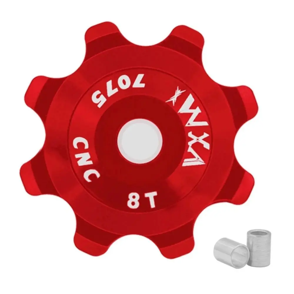 

8T Bicycle Rear Derailleur Bearing Ceramic Bearing Axis Adapter Bicycle Steel Pulley Bearing Jockey Wheel Bike Guide Roller