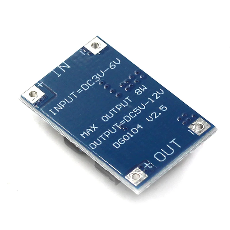 Módulo do impulso do poder superior, banco do poder da bateria do lítio, USB, 3V-6V a 12V 3.7V, 8W